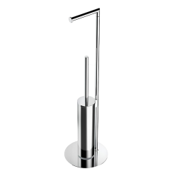 Стойка COLOMBO DESIGN MINI B4018 с держателем туалетной бумаги и ершиком цвет хром