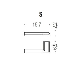 Держатель туалетной бумаги COLOMBO DESIGN MINI B4008SX.OM без крышки левый цвет золото матовое